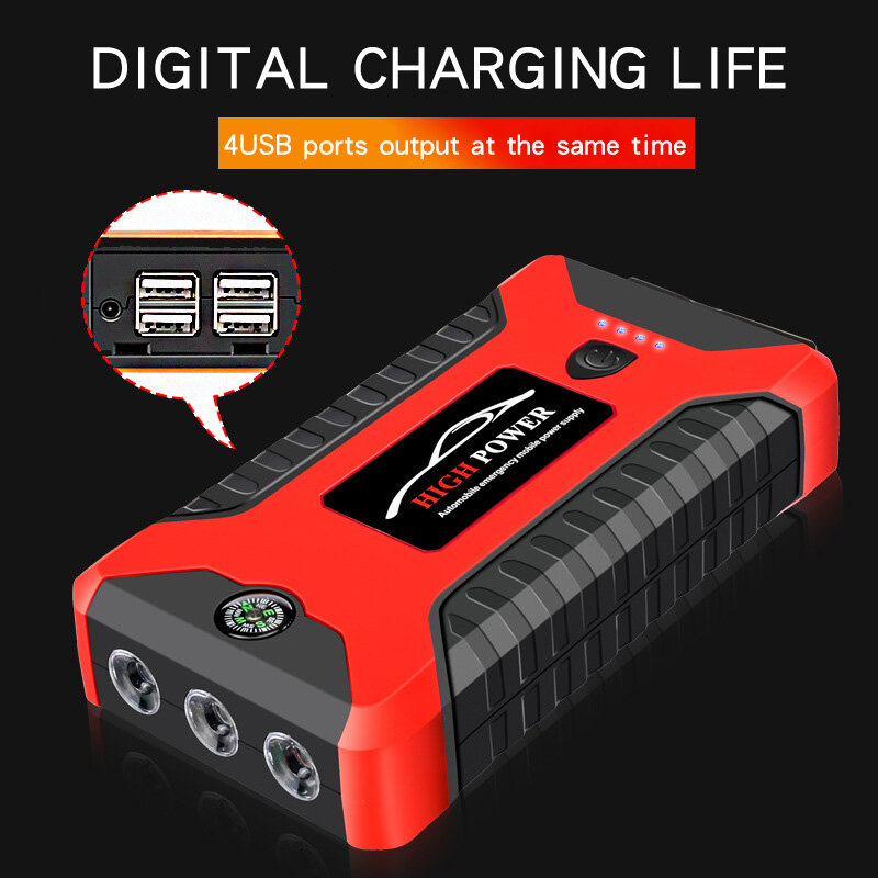 99800mAh12V Car Jump avviamento Booster caricatore USB portatile auto avviamento di emergenza alimentazione banca carica batteria Car Start Supply