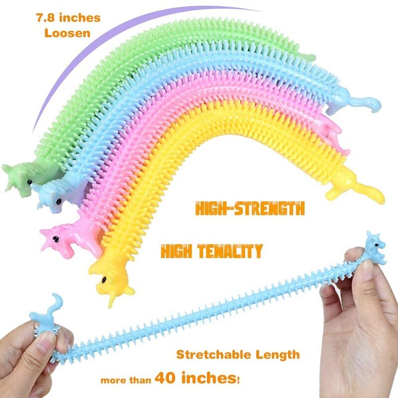 Worm Noodle Stretch String TPR Rope Sqishy Anti Stress Toys String Fidget autismo Vent Toys decompressione adulti Kids Fun Game