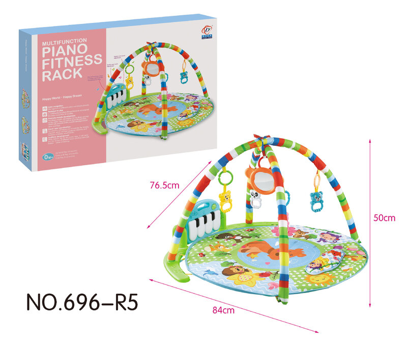 Alfombra de juegos para bebés de 0 a 3 años, juguetes inteligentes educativos para gatear, puzle de suelo educativo de música para recién nacidos