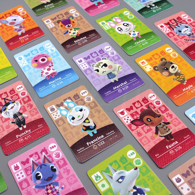 Hot Carte Amiibo Animal Crossing Nuovi Orizzonti Gioco di Carte Gioco di Carte Per NS Interruttore 3DS Set NFC Carte Villager Maresciallo