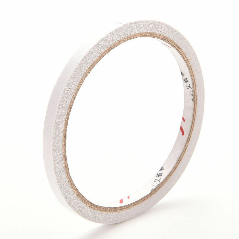 Strong Adhesion Double Sided Sticky Tape White Powerful Doubles Faced Adhesive Office School Supplies 6mm x 10m 1 Pcs