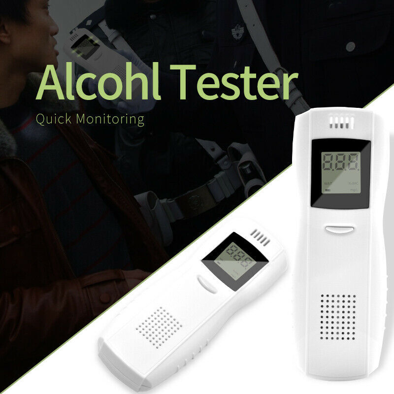 Quick Alcohol Tester LCD Breathalyzer Grade Accuracy Portable Detector True Chic