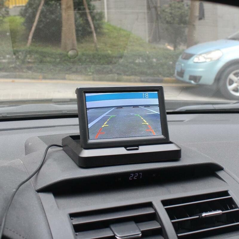 DIYKIT Wireless 5inch Rear View Monitor Car Monitor Waterproof IR Night Vision Rear View Car Camera Parking System Kit