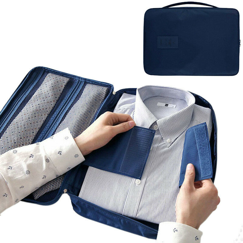 Organizador de embalaje ligero de gran capacidad para hombre, bolsas de viaje de equipaje de nailon para camisa, cubos, Maleta de equipaje, bolsa masculina