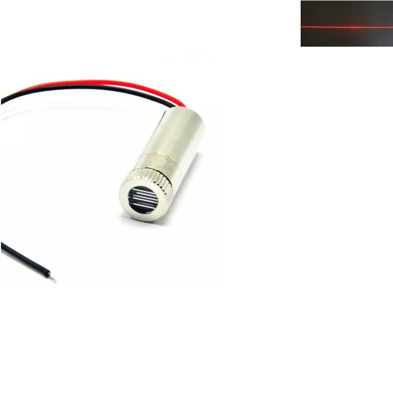 Fascio di linea a diodi Laser rosso 650nm 30mw focalizzabile per posizionamento a vista 3-5V
