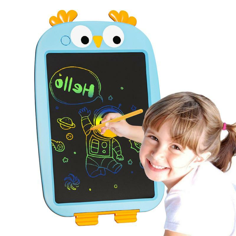 جهاز لوحي للكتابة بشاشة LCD للأطفال الصغار ، لوحة رسم ، لعبة خربش ، شاشة ملونة ، أطفال بعمر 3-8 سنوات ، سفر ، 12 بوصة