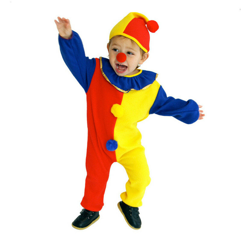 Bazzery Carnaval Clown Circus Cosplay Kostuums Halloween Kinderen Kids Jongens Meisjes Baby Verjaardag Carnaval Party Dress
