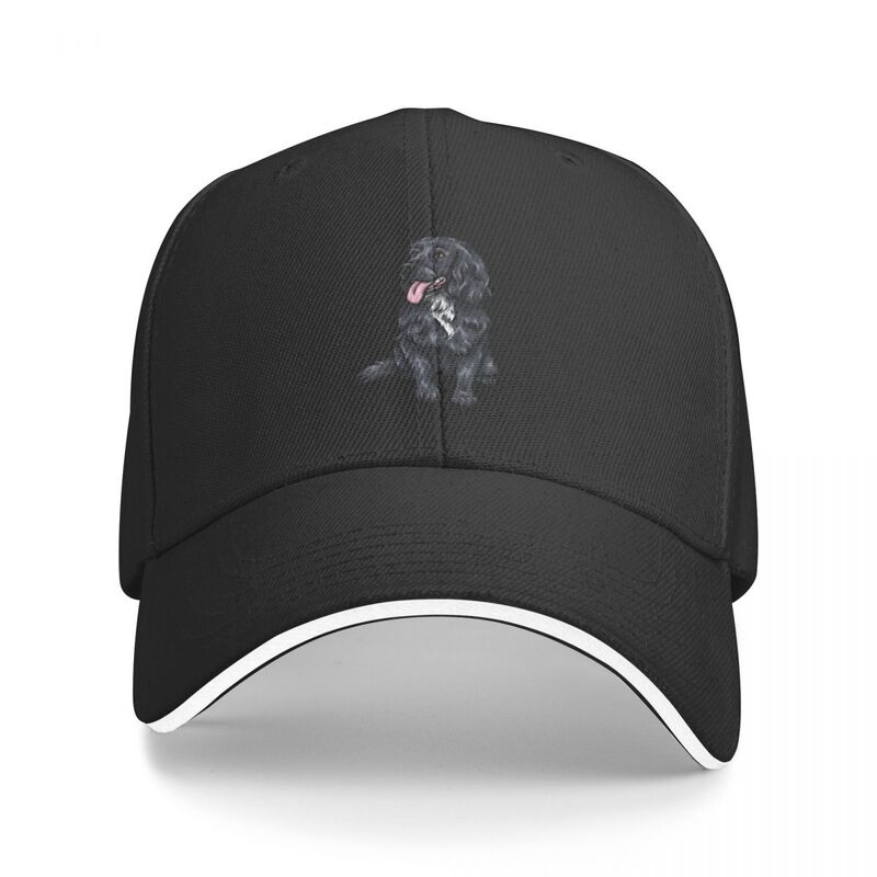 Happy Black Cocker Spaniel topi bisbol seni anjing lucu topi pria bermerek topi ukuran besar topi kuda untuk pria wanita