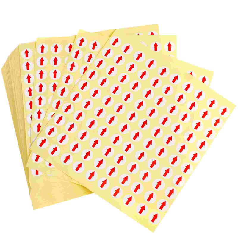 Adesivi circolari per adesivi di imballaggio del negozio per la spedizione adesivi rossi etichette adesive rotonde adesivo indicatore