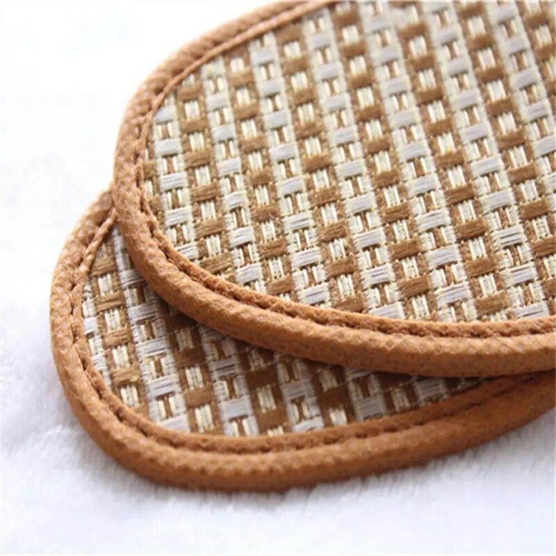 1 Pair unisex Insoles Breathable Anti-Bacterial Bamboo Charcoal Hand-Woven Shoe Pads