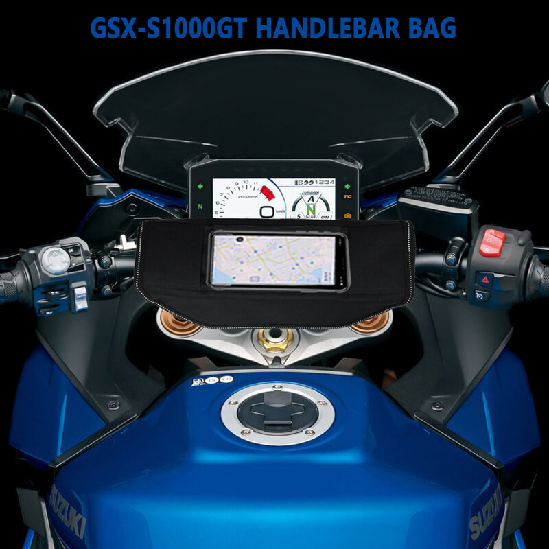 Tas Penyimpanan Stang Sepeda Motor Tahan Air dan Tahan Debu untuk Suzuki GSX-S 1000 GT 2022
