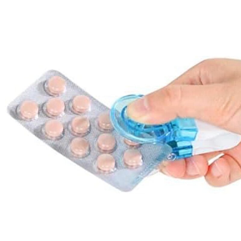 اخذ حبوب منع الحمل المحمولة ، لا يسهل الاتصال بها لأخذ الدواء ، أقراص ، فتاحة حزمة نفطة