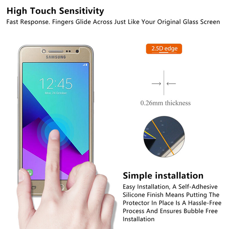 2 pièces! Protecteur d'écran pour Samsung, en verre trempé pour modèles S7, S6, S5, S4, Mini 9H, HD, pour Galaxy S3, Neo S2