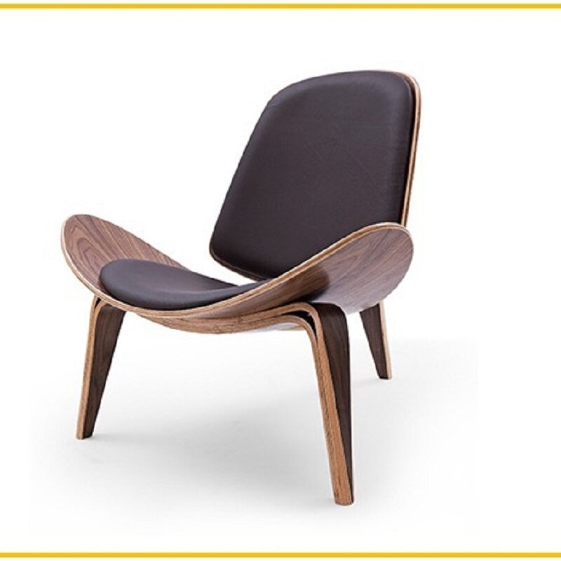 K-STAR dreibeiniger Stuhl Esche Sperrholz Stoff Polsterung Wohnzimmer möbel moderner Lounges essel neue 2024 Hot Drop Shopping