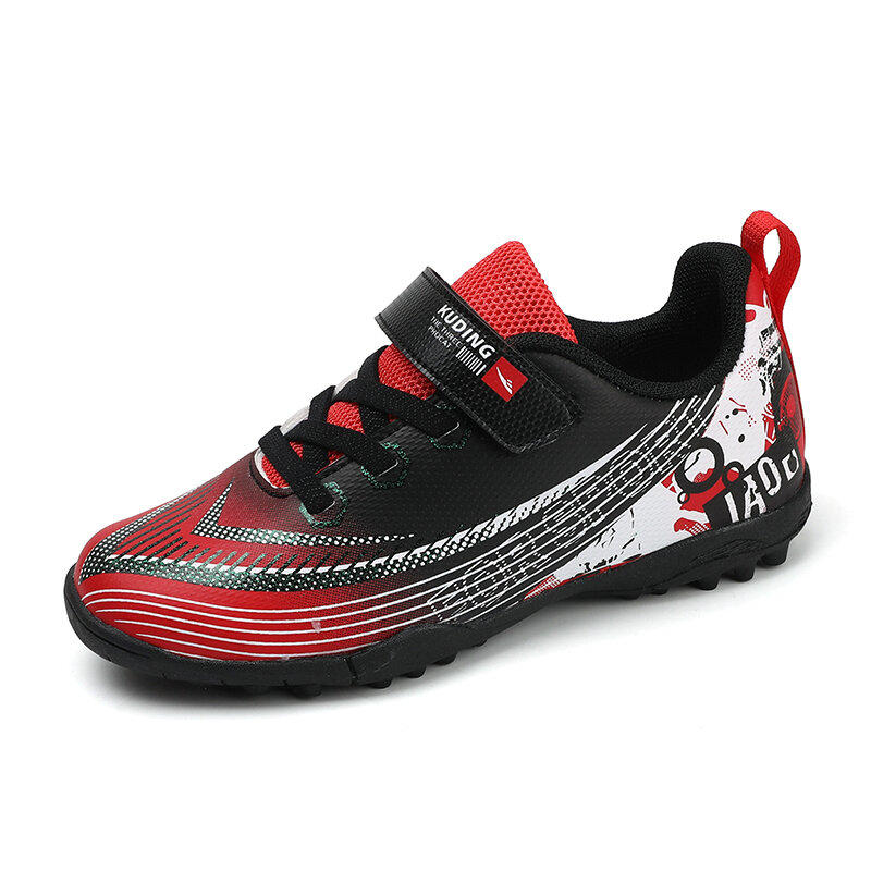 Детская модная спортивная футбольная обувь DingTalk, дизайнерская Нескользящая футбольная обувь, парные удобные брендовые кроссовки