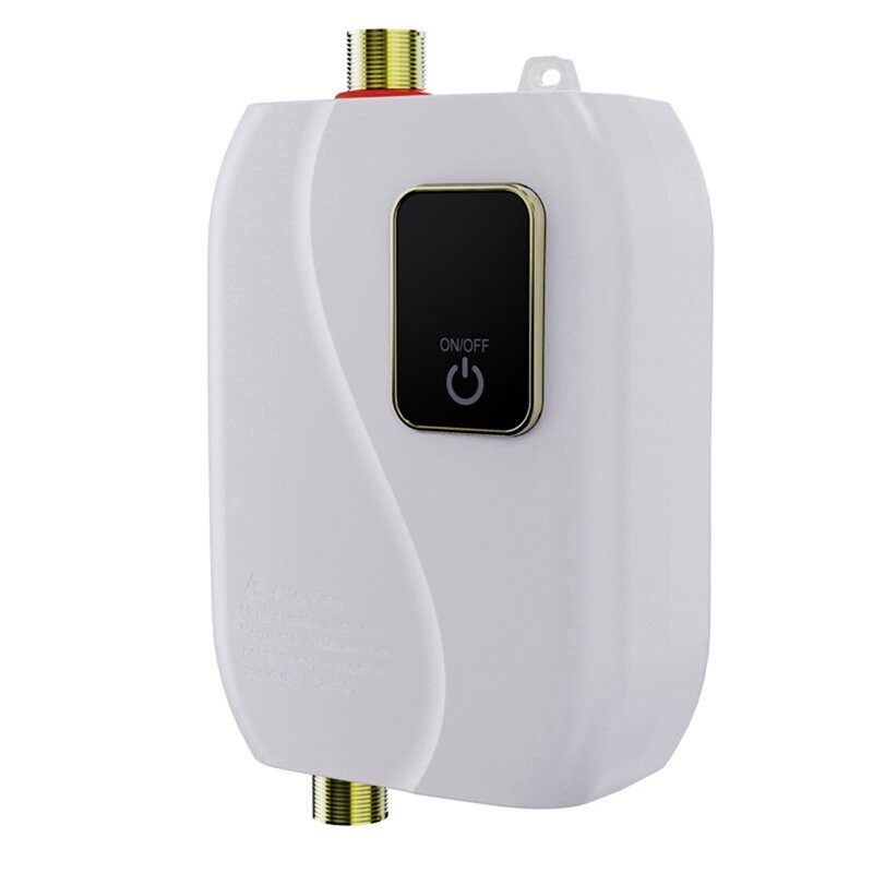 Mini chauffe-eau électrique instantané sans réservoir, prise UE, blanc, durable, 3000W, 220V