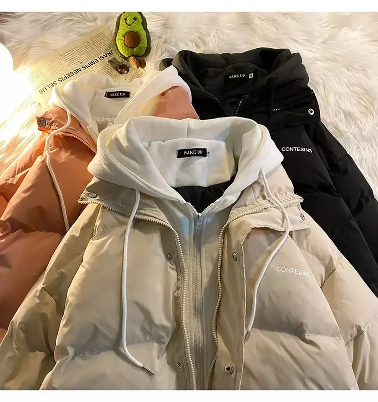 2023 американская новая многофункциональная Повседневная хлопковая стеганая куртка с имитацией двух карманов Y2K уличная Ретро пуховая куртка на молнии толстые пальто
