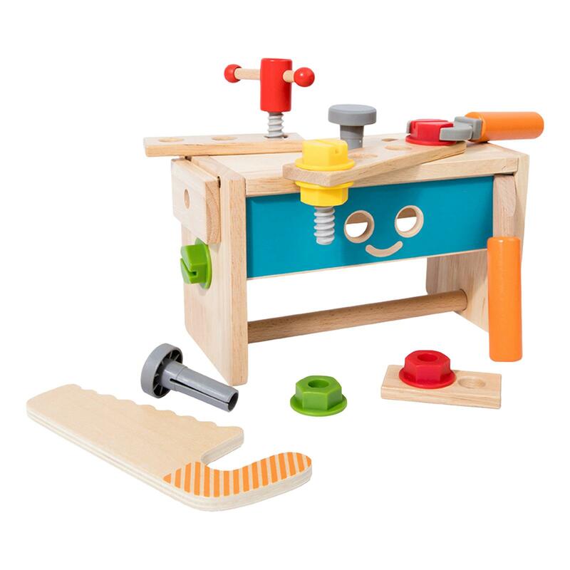 Детский набор инструментов, строительные игрушки Монтессори, ящик для инструментов, игрушки для детей, подарки на день рождения для девочек и мальчиков