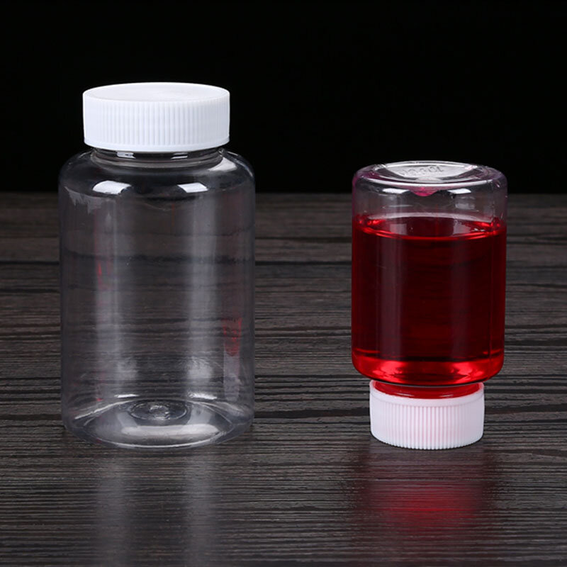 15ml/20ml/30ml/100ml Plastic PET Clear Empty Seal Bottles Solid Powder Medicine Pill Vial Container Reagent Packing Bottle
