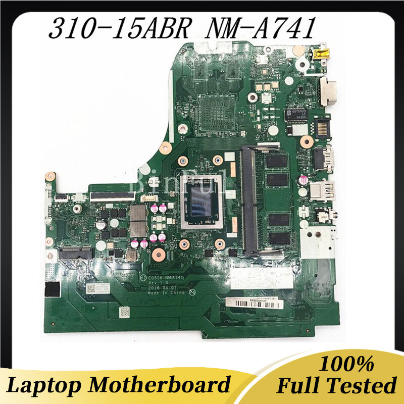 CG516 NM-A741 Freies Verschiffen Hohe Qualität Mainboard Für Lenovo IdeaPad 310-15 310-15ABR Laptop Motherboard DDR4 100% Voll Getestet