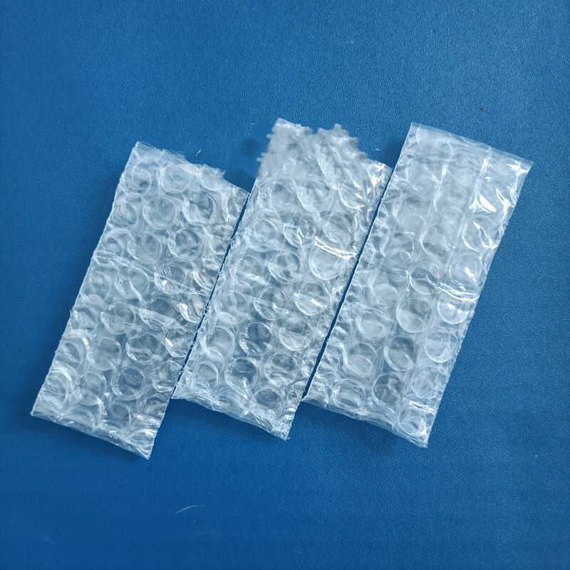 Bolsas pequeñas de embalaje de burbujas blancas, sobre de plástico PE, bolsa protectora a prueba de golpes, 50 unidades por lote