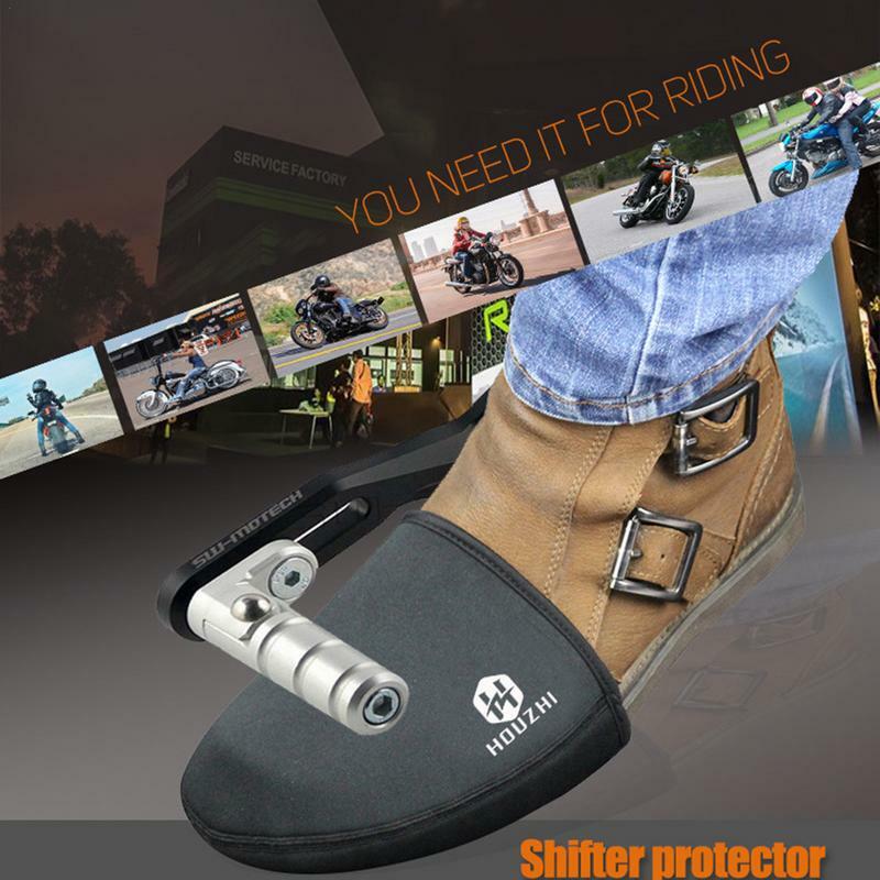 Almohadilla antideslizante para cambio de marchas de motocicleta, cubierta impermeable para zapatos de ciclismo, Protector de marca de desgaste, cubierta para botas de moto