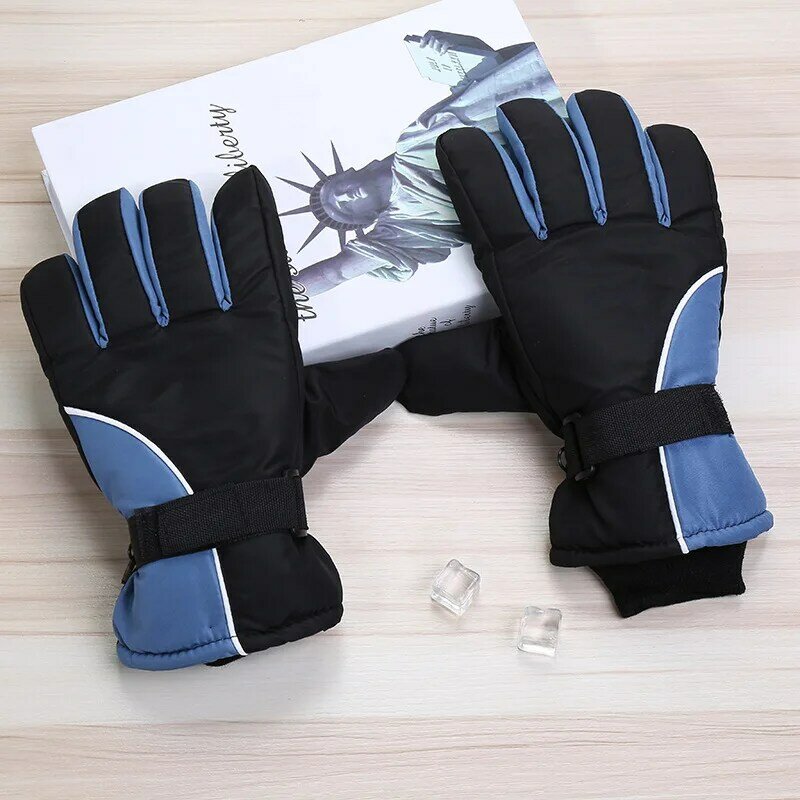 Зимние перчатки для мужчин, зимние перчатки, уличные лыжные мотоциклетные мужские велосипедные перчатки, Нескользящие теплые лыжные перчатки для сенсорного экрана, женские зимние