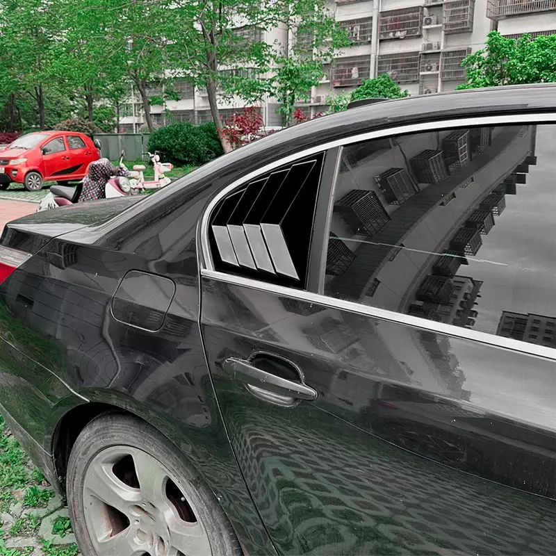 Крышка затвора заднего стекла автомобиля из углеродного волокна, отделка оконных жалюзи, Боковая Отделка вентиляционного отверстия для BMW 5 серии E60 2004-2010, автомобильные аксессуары