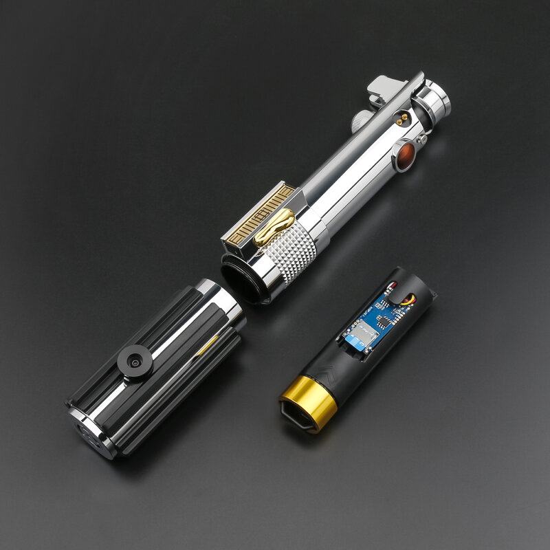 Anakin Lightsaber Proffie 2.2ไวโอลิน Smooth Swing โลหะจับแถบไฟ LED ใบมีด SD Card Skywalker Replica Cosplay ของเล่น