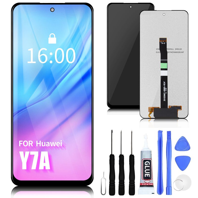 6.6''Display For Huawei Honor 10X lite X10lite DNN-LX9 Y7A LCD Display Touch Screen Digitizer For Huawei P Smart 2021 LCD Screen
