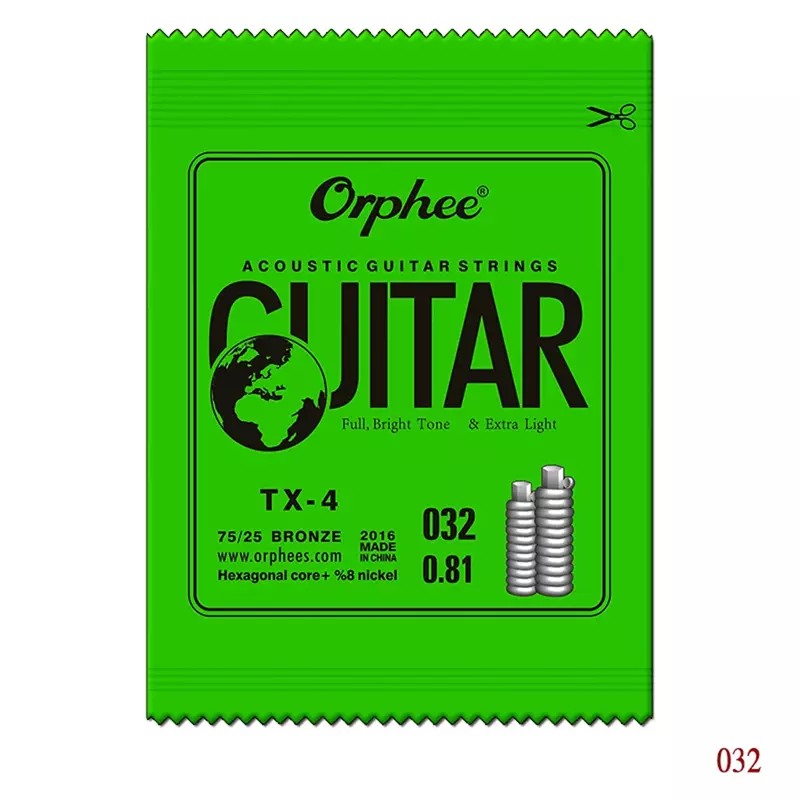 Orphee Akustik gitarren saiten Single String Ebgda Gauge 010 014 023 030 039 047 Akustik gitarren zubehör aus Stahl-Nickel-Legierung