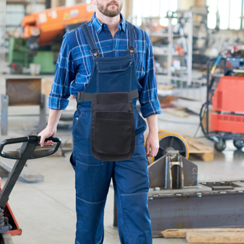 Tas sabuk alat portabel, kantong sabuk alat pinggang dapat disesuaikan, saku penyimpanan perangkat keras multifungsi untuk berkebun pekerjaan kayu