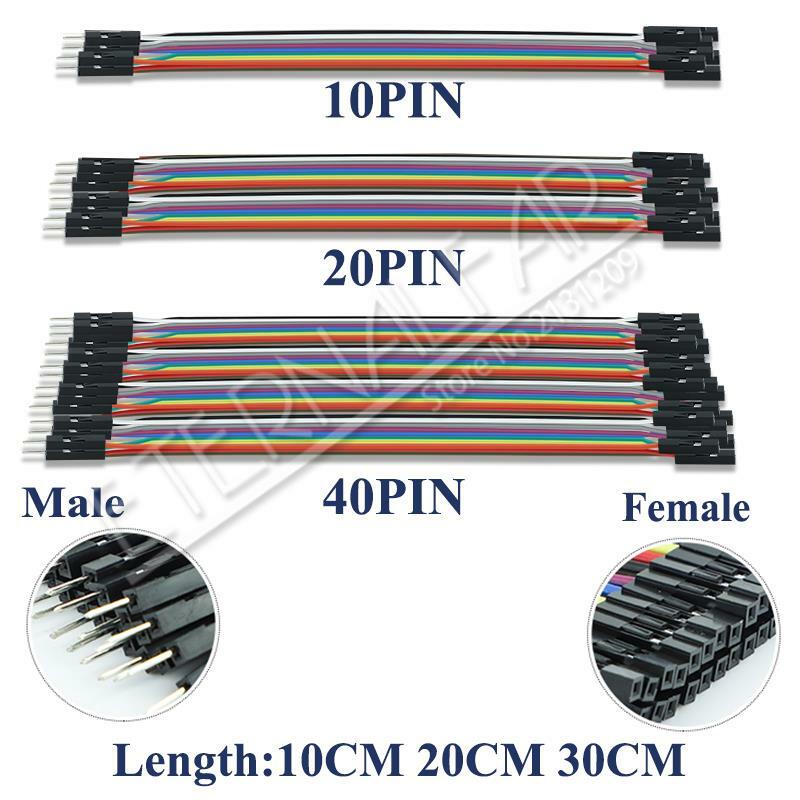 Cable de Cable Dupont de 40 Pines, 10CM, 20CM, 30CM, macho a macho + hembra a macho y hembra a hembra, para KIT de bricolaje de PCB