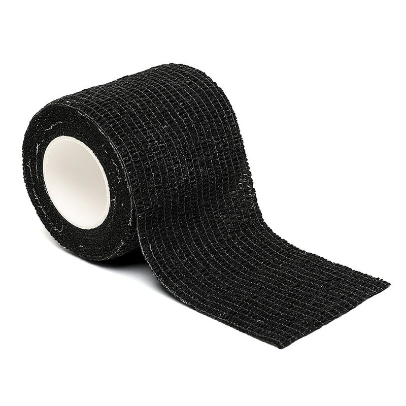 Черная Спортивная самоклеящаяся эластичная повязка с 4,8 метровыми эластичными наколенниками, 18 цветов для пальцев, лодыжек, ладоней и плеч