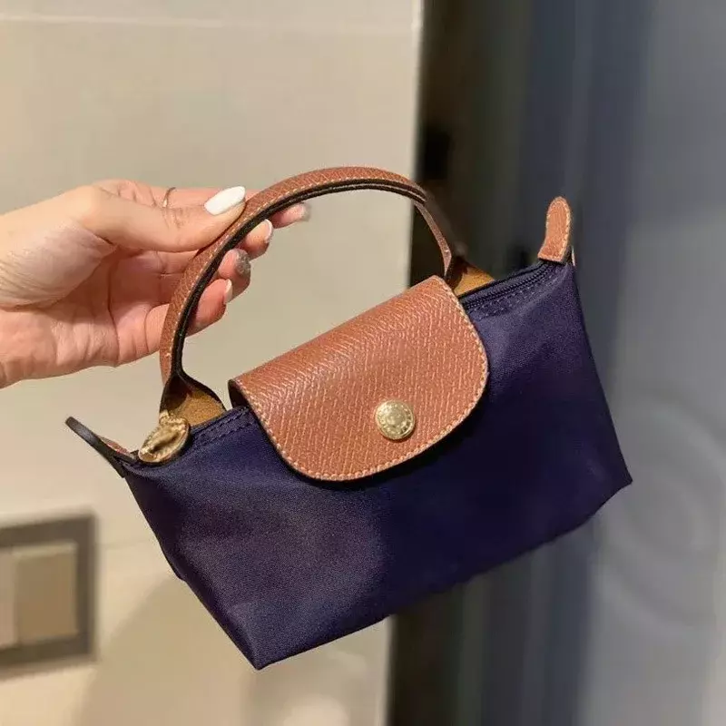 Mini Crossbody Bag Nylon Dumplings Handbag Wear Resistant Lightweight Durable Classic Fashion Luxury Foldable Shoulder Bag