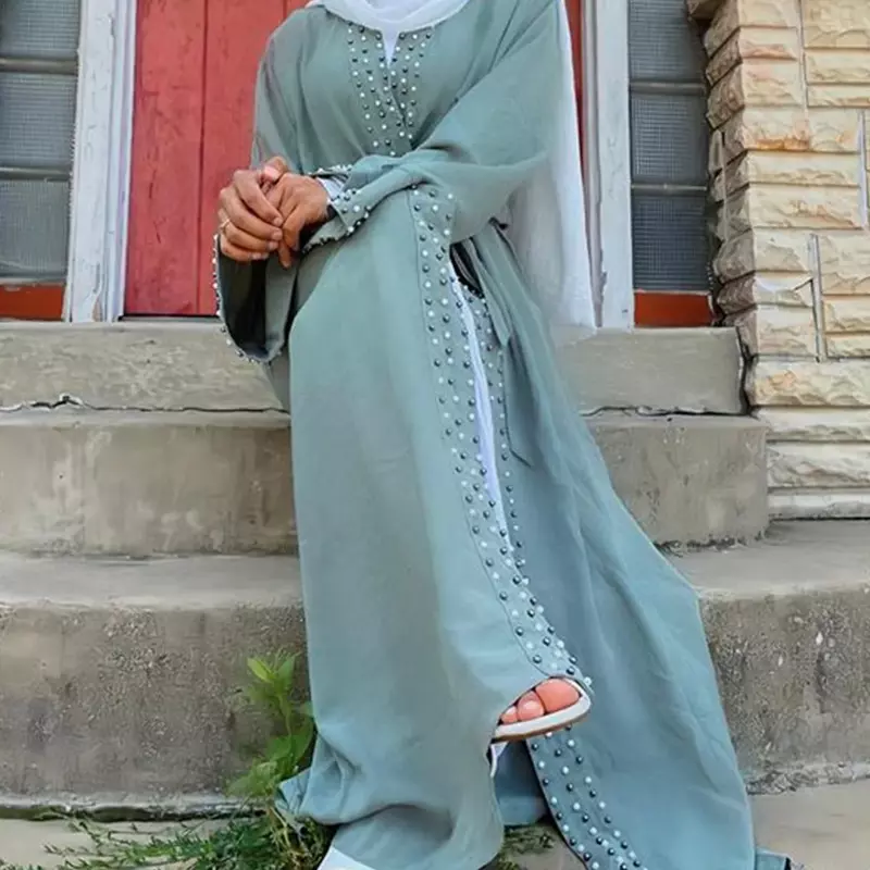 Abayas musulmanas Eid Mubarak para Mujer, Vestido de caftán, Hijab turco, caftán, ropa islámica, Dubai, Turquía