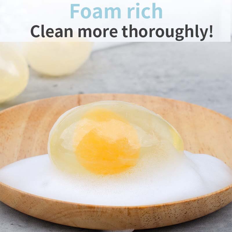 80g Handmade kolagen mydło naturalne organiczne jajko mydło urządzenie do oczyszczania cery trądzikowej usuwanie pryszcz mydło wybielające oczyszczanie twarzy mydło do kąpieli