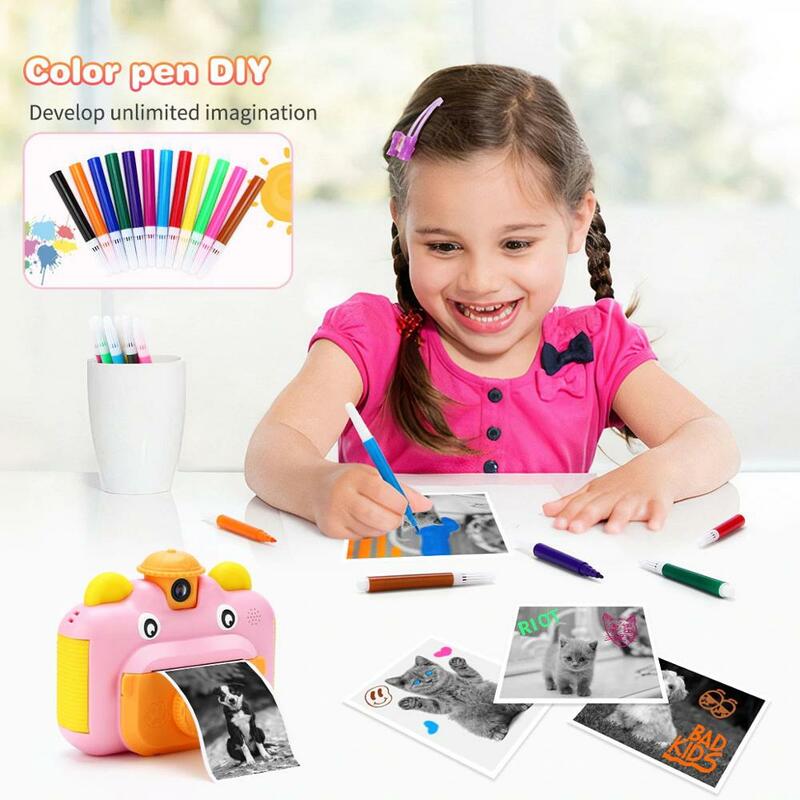 Child Instant Print Camera 1080P HD Video Photo Kids Camera for Children Digital Camera Photographic Girls Toys Gift