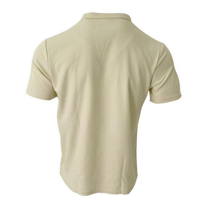 Conjunto de camiseta y pantalones cortos para hombre, ropa informal de verano con cuello en V, pantalones cortos de pierna ancha, elásticos, cómodos