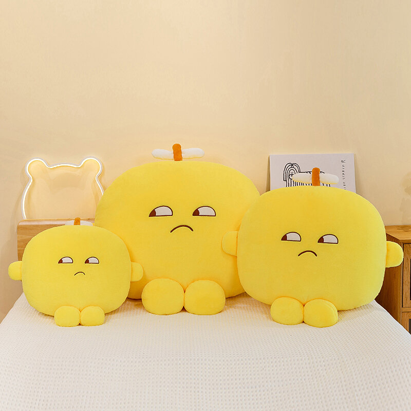 핫 카툰 노란색 레몬 인형 부드러운 박제 과일 봉제 장난감, 소파 베개 쿠션, 여아 생일 선물, 홈 데코, 50 cm, 70cm