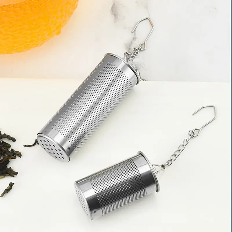 Infusore per tè in acciaio inossidabile S/L che blocca la foglia di spezie colino per palline da tè filtro per tè a rete accessori per la cucina di casa