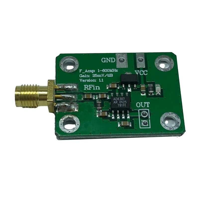 Medidor de potencia logarítmico AD8307, Detector de potencia RF de 1-600MHz