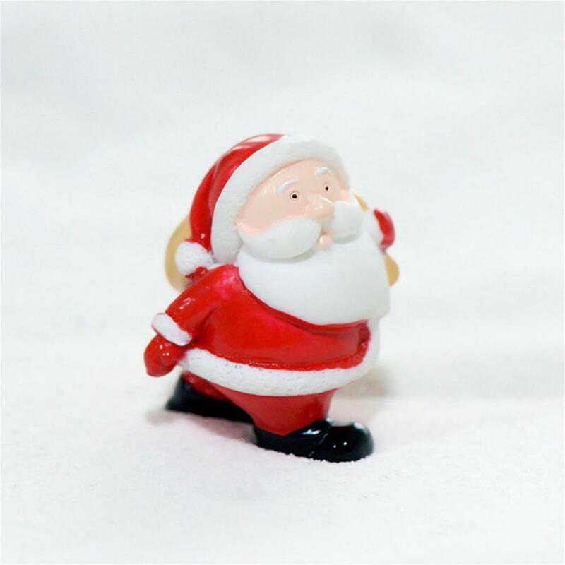 Miniature Figurines  Durable Christmas Themed Micro Landscape Desktop Statue Ornament  Compact Desktop Statue Ornament