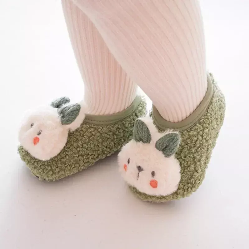 Теплые плюшевые детские тапочки, осенне-зимняя обувь для малышей, носки, обувь для мальчиков и девочек, детская мягкая нескользящая обувь для прогулок, Детская домашняя обувь