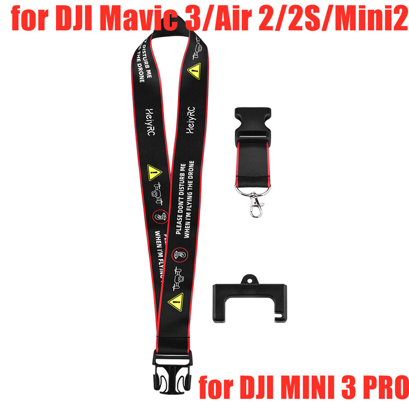 Lanyard Mount Voor Mavic Air 2/2S/3/Mini 2/Mini 3 Pro Drone Haak lanyard Neck Strap Beugel Afstandsbediening Silicon Cover Case