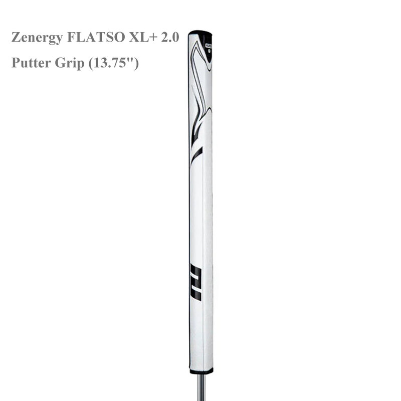 Golf Grip Putter Zenergy Flatso XL 2.0 Grips (13.75") Lightweight High Feedback Golf Putter Grips for Men Women
