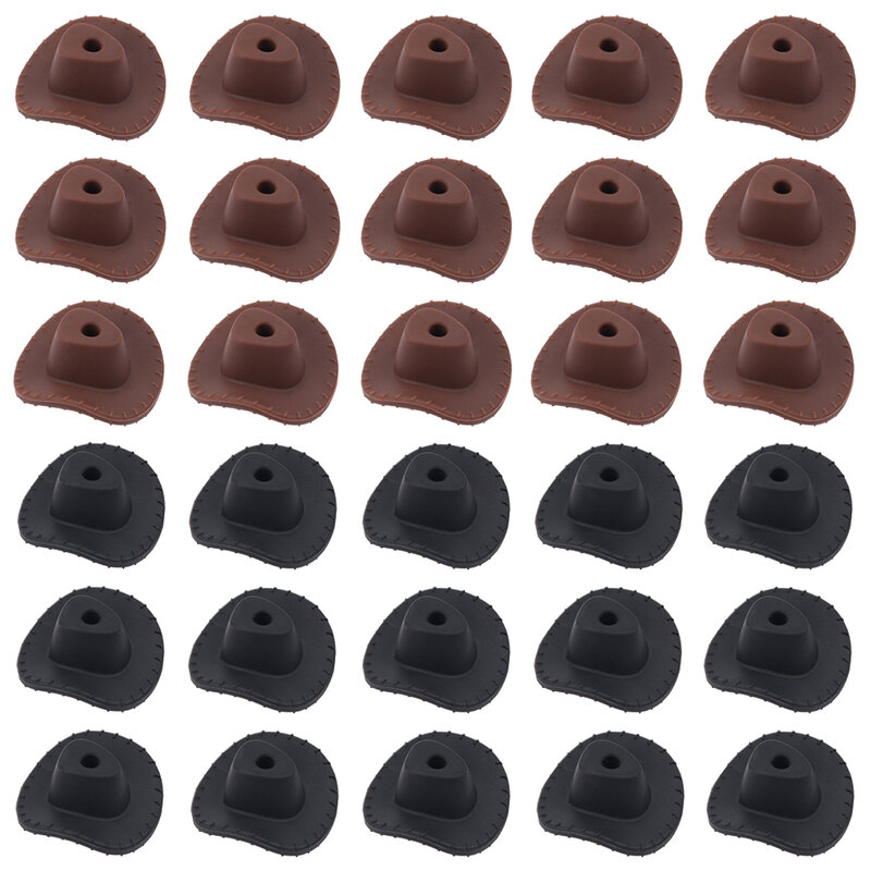 LOFCA 14-pack baby silicone beads cowboy hat shape baby teething beads suitable for DIY baby teething necklace bracelet