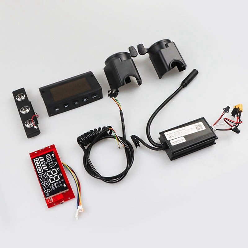 Kit indicatore luci Controller accessori per veicoli elettrici neri e rossi componenti per strumentazione per veicoli elettrici a scartamento completo