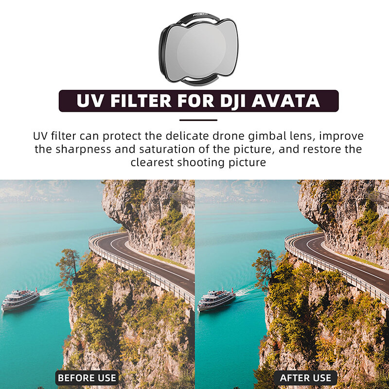 RCSTQ-Filtre de caméra pour importateur Dji AvMigrimp, ensemble de filtres UV CPL volontairement 8/16/32/64, en alliage d'aluminium, accessoires AvMiDrones