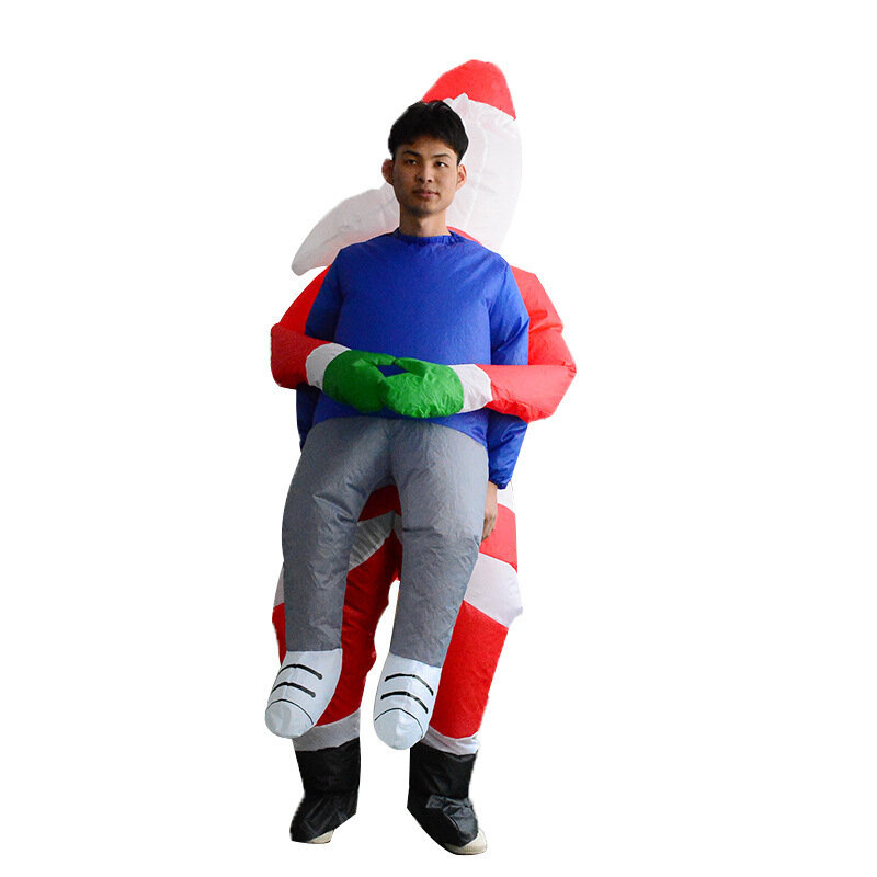 Cosplay Performance Costumes Props Stage Festival Activities Funny Dress Up Santa Claus Inflatable Suit
